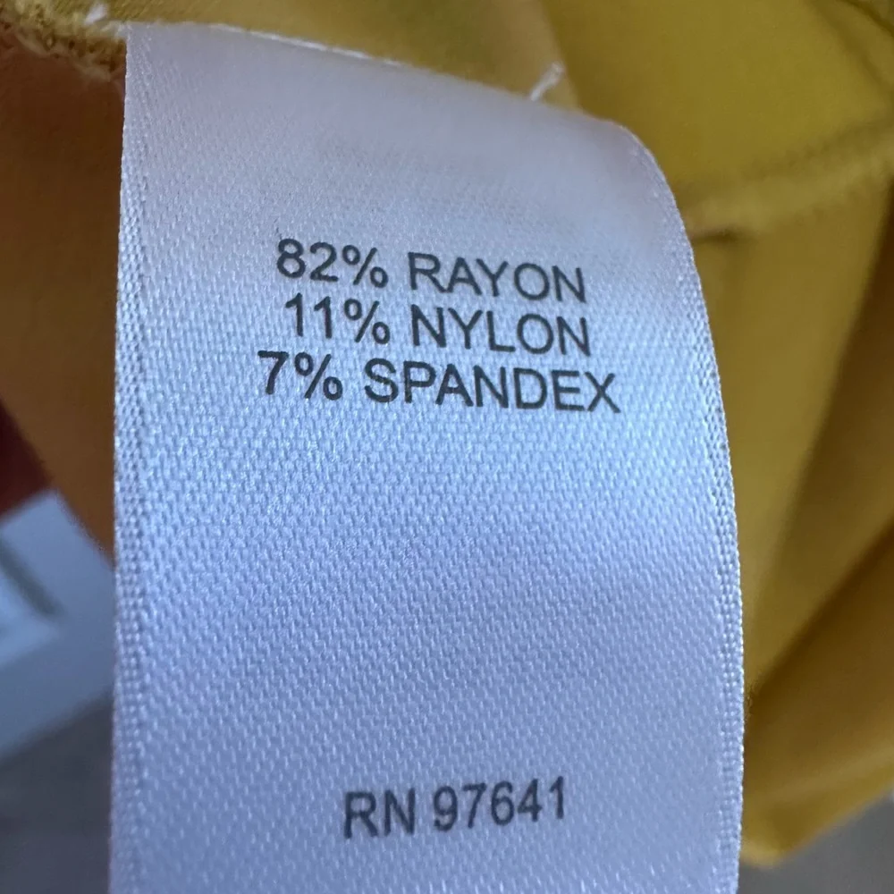 J. Jill Elegant Mustard Yellow Sleeveless Dress - Picture 6 of 6